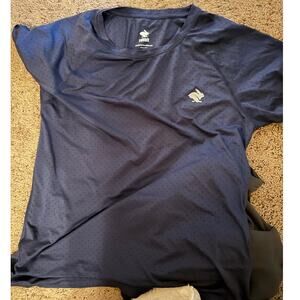 Mens Rabbit Running Ice Perf Tee SS Short Sleeve Quick Dry Blue Large